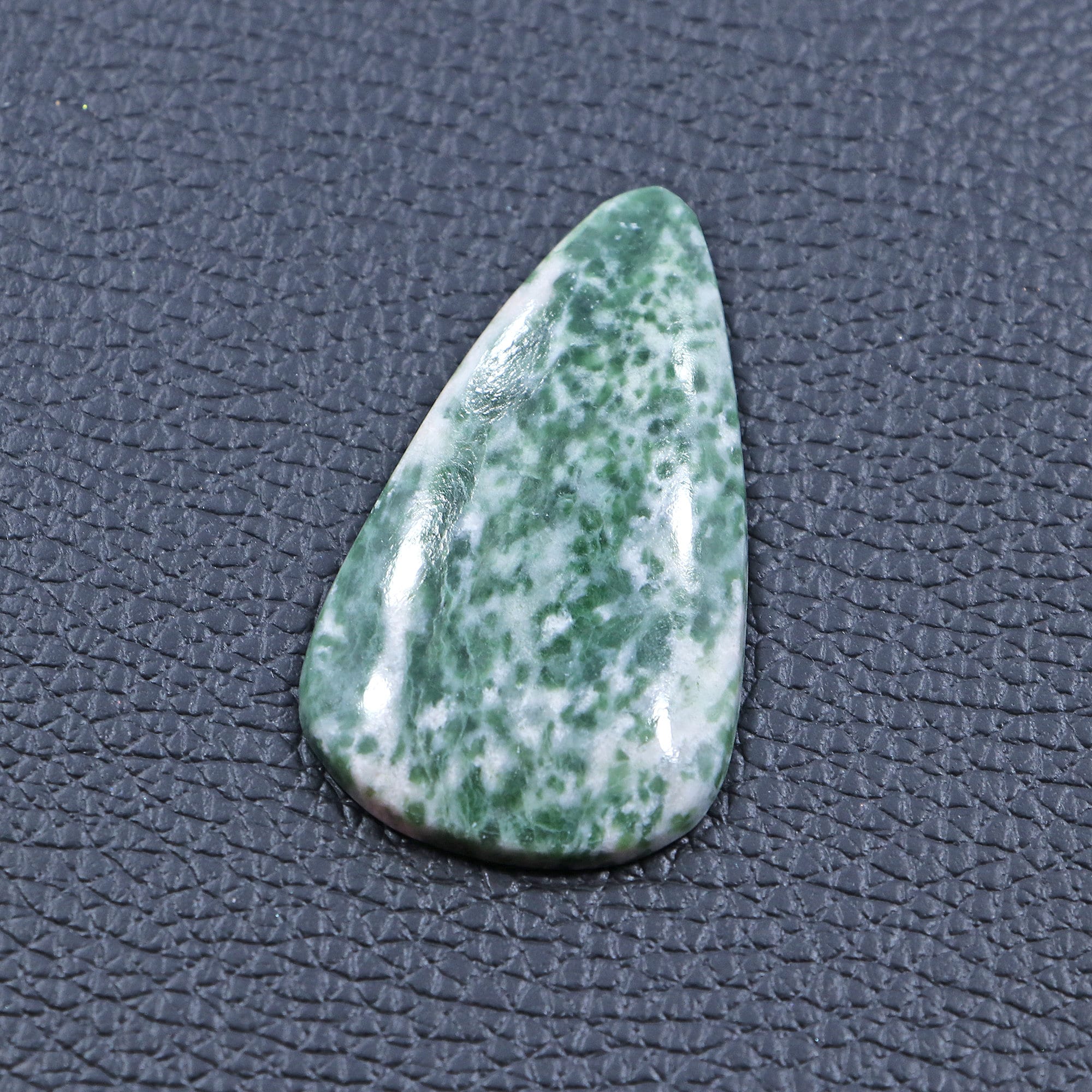 Natural Diopside Zoisite Gemstone: Pear Cabochon, 49.35 Cts Natural Diopside Zoisite Gemstone: Pear Cabochon, 49.35 Cts