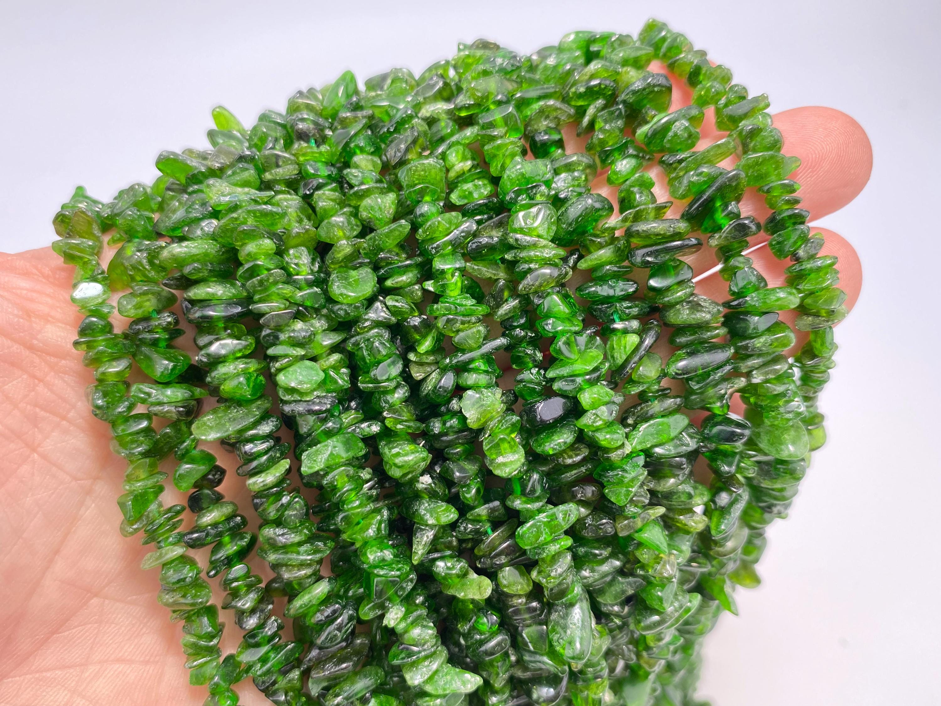 Full 16' Natural Aa Chrome Diopside 5~10mm Size Chip Beads,bracelets/necklace For Jewelry Making Beads,gemstone Freeform Chip Nugget Beads.