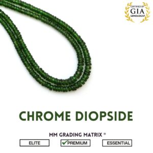 3mm-5mm Chrome Diopside Faceted Rondelle Shape Gemstone Beads, Jewelry Making Beads, Natural Chrome Diopside Faceted Beads Strand 18 Inches