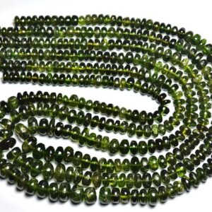 Beautiful Big Chrome Diopside Rondelle Bead - Natural Super Quality Chrome Diopside Faceted Rondelles - Size is 5- 7 mm #262