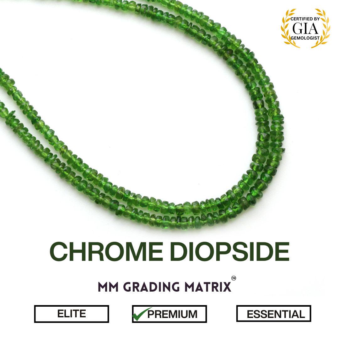 Genuine Chrome Diopside Beads, 2.5 Mm To 3.5 Mm Chrome Diopside Faceted Rondelle Shape Beads, Green Gemstone Beads For Jewelry Making Genuine Chrome Diopside Beads, 2.5 Mm To 3.5 Mm Chrome Diopside Faceted Rondelle Shape Beads, Green Gemstone Beads For Jewelry Making