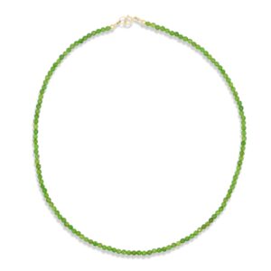 Chrome diopside Necklace | Chrome diopside Beaded Necklace [ENCP1028] | Green Chrome diopside necklace for women