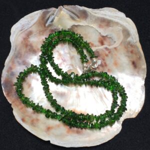 My Guardian! Chrome Diopside A.k.a. Siberian Emerald And Sterling Silver Necklace (2-d)
