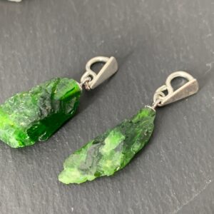 Chrome Diopside Pendant: Stimulates Intellect And Heart Care (no Chain)