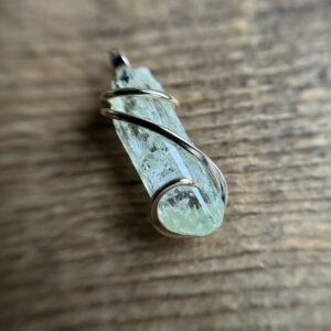 Diopside from Tanzania in 14k gold pendant