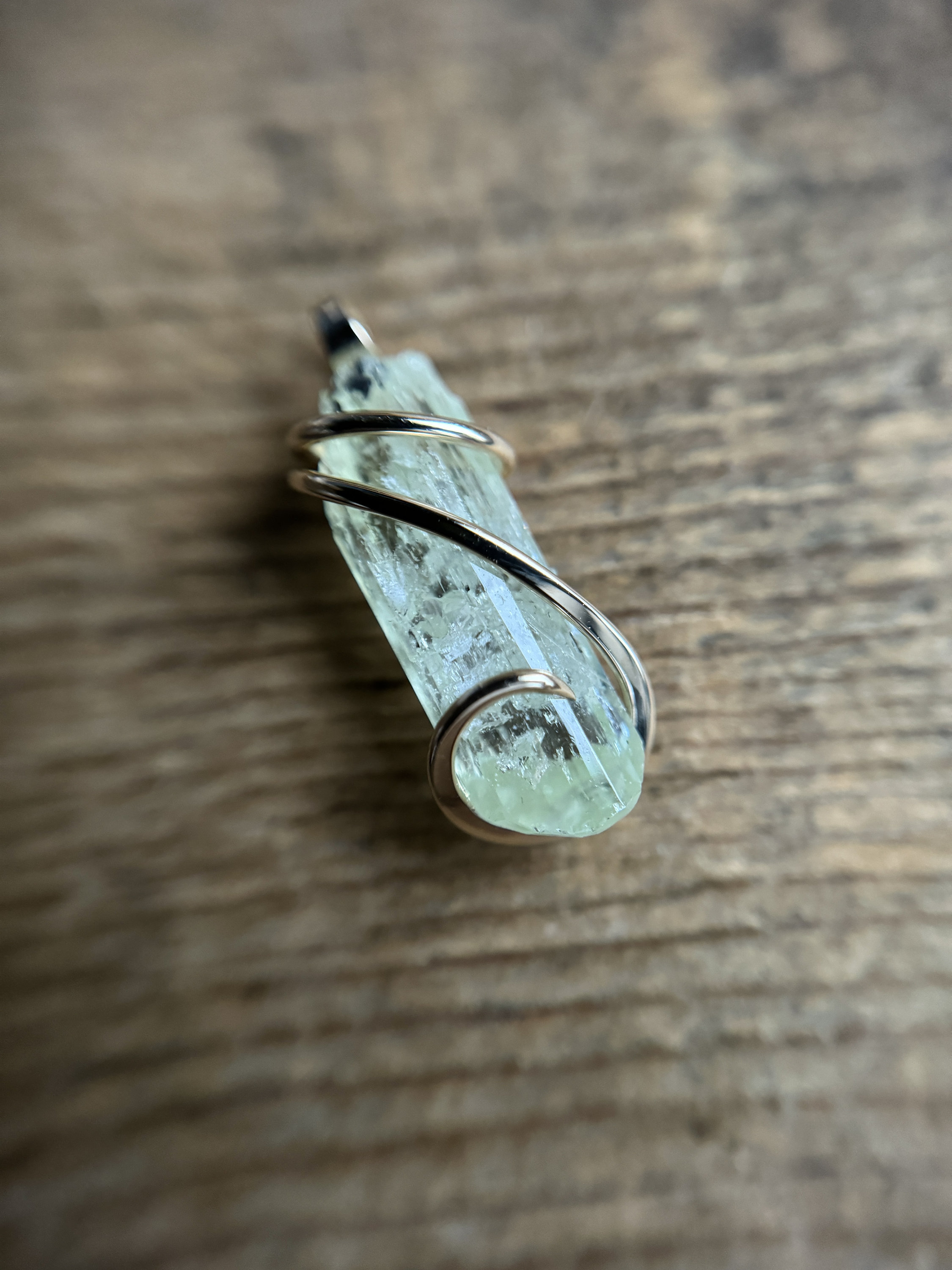Diopside From Tanzania In 14k Gold Pendant