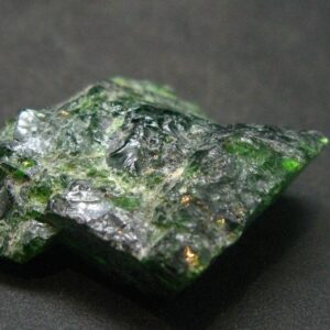 Gemmy Raw Natural Intense Forest Green Chrome Diopside Raw Piecet From Russia - 0.9" Gemmy Raw Natural Intense Forest Green Chrome Diopside Raw Piecet From Russia - 0.9"