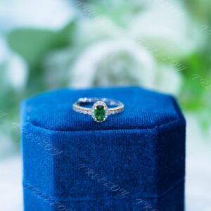 Chrome Diopside Ring: Sterling Silver, Green Stone, Custom Engrave