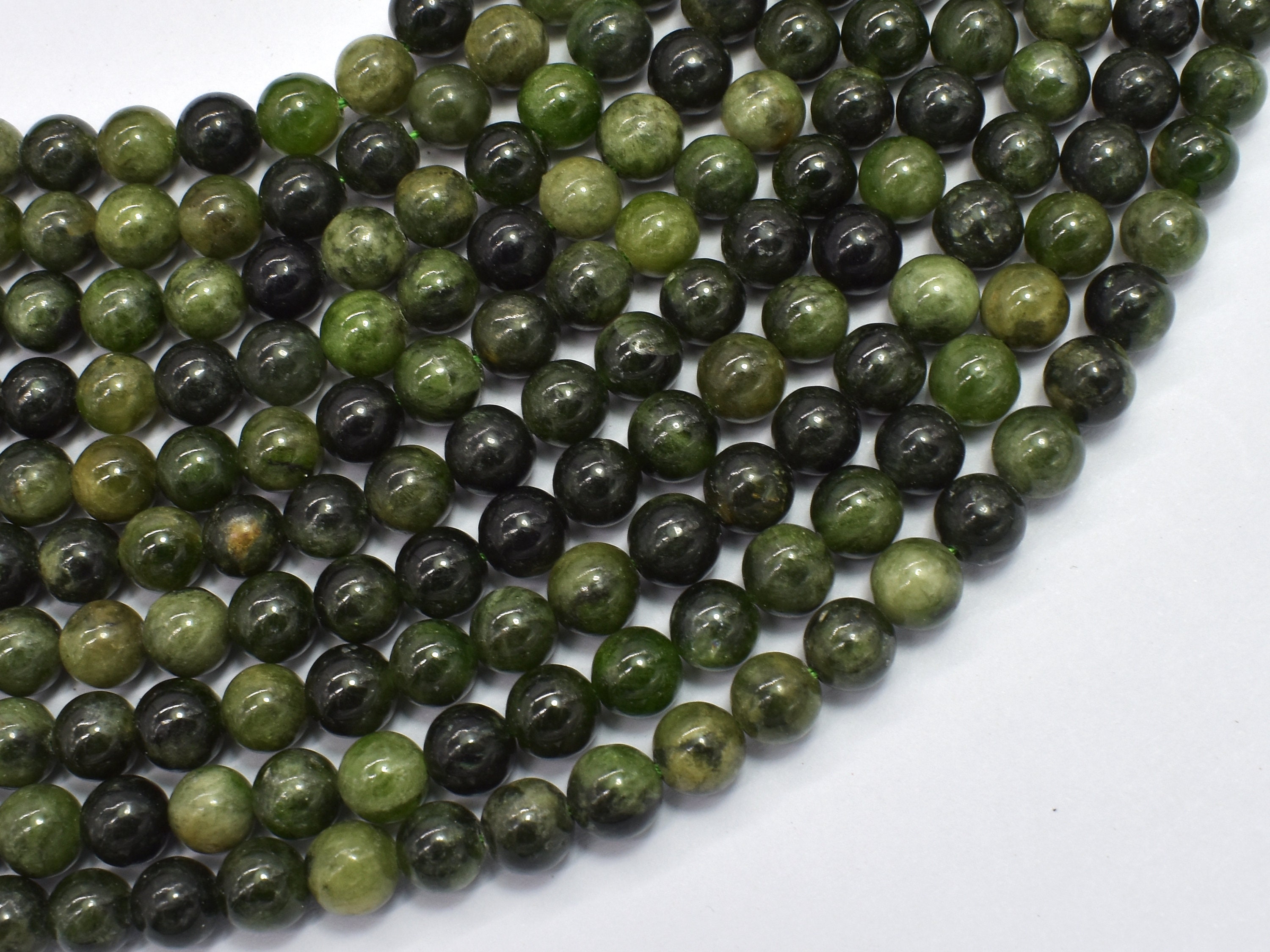 Diopside 6mm Round Beads, 15.5 Inch, Approx. 60 Beads, Hole 1mm (210054001) Diopside 6mm Round Beads, 15.5 Inch, Approx. 60 Beads, Hole 1mm (210054001)