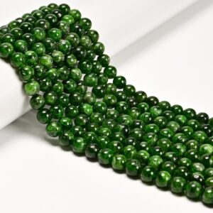 Grade AAA High Quality Natural Diopside Smooth Round Beads 7mm 8mm 15.5'' Strand Grade AAA High Quality Natural Diopside Smooth Round Beads 7mm 8mm 15.5'' Strand