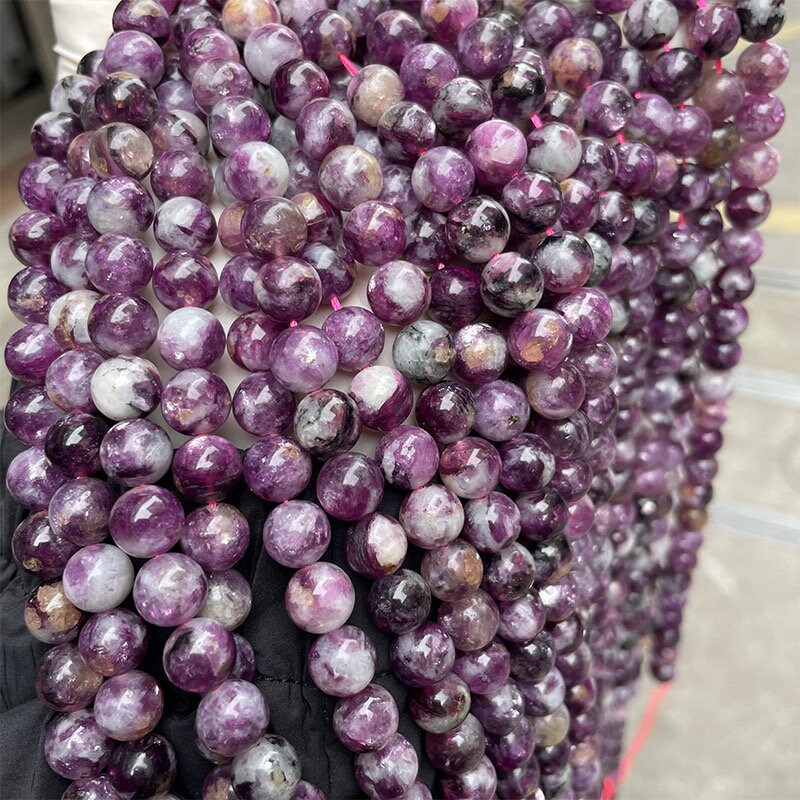 Natural Purple Genuine Diopside Round Beads,6mm 8mm 10mm 12mm 13mm Genuine Green Diopside Beads,one Strand 15"
