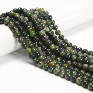 Natural Diopside Smooth Round Beads Size 6mm 8mm 10mm 15.5" Strand Natural Diopside Smooth Round Beads Size 6mm 8mm 10mm 15.5" Strand