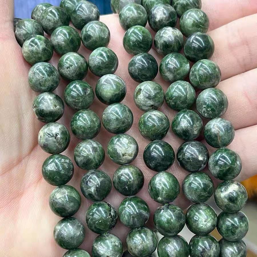 Natural Diopside Smooth Round Beads, Diopside Diy Beads Supply,15 Inch One Strand Natural Diopside Smooth Round Beads, Diopside Diy Beads Supply,15 Inch One Strand