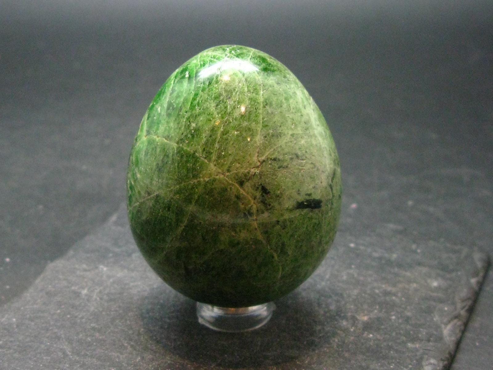 Chrome Diopside Egg From Russia - 163.09 Grams - 2.0"