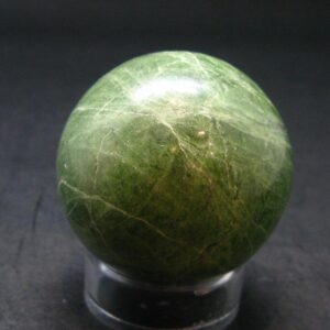Gem Chrome Diopside Ball Sphere From Russia - 1.7"- 148.48 Grams Gem Chrome Diopside Ball Sphere From Russia - 1.7"- 148.48 Grams