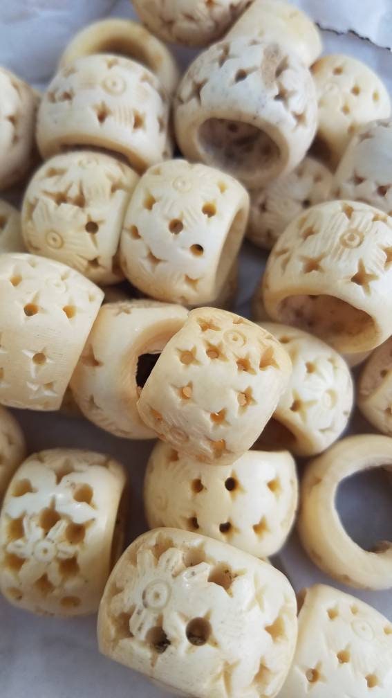 Dread Bead Set, Dreadlock Beads, Bone Bead, Hair Beads, Dreadlocks Accessories