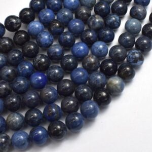 Dumortierite Beads, 8mm (8.5mm) Round Beads, 15 Inch, Approx. 47 beads (203054006)