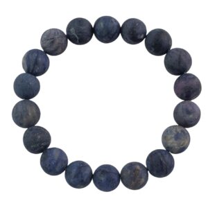 Blue Dumortierite Bracelet Matte Round Size 6mm And 8mm Handmade In Usa Natural Gemstone Crystal Bracelets - Handmade Jewelry - Approx. 7" Blue Dumortierite Bracelet Matte Round Size 6mm And 8mm Handmade In Usa Natural Gemstone Crystal Bracelets - Handmade Jewelry - Approx. 7"