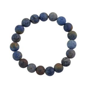 Blue Dumortierite Bracelet Matte Round Size 6mm And 8mm Handmade In Usa Natural Gemstone Crystal Bracelets - Handmade Jewelry - Approx. 7" Blue Dumortierite Bracelet Matte Round Size 6mm And 8mm Handmade In Usa Natural Gemstone Crystal Bracelets - Handmade Jewelry - Approx. 7"