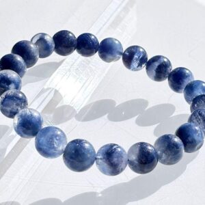 Certified Rare Find Natural Genuine Blue Dumortierite Beads Bracelet, Dumortierite Crystal Beads Bracelet, 天然收藏级浓郁蓝线石蓝绒发晶手串 Certified Rare Find Natural Genuine Blue Dumortierite Beads Bracelet, Dumortierite Crystal Beads Bracelet, 天然收藏级浓郁蓝线石蓝绒发晶手串