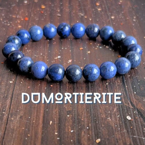 Dumortierite Wrist Mala  //  Energizing The Throat Chakra - Letting Go Of The Past - Self Confidence