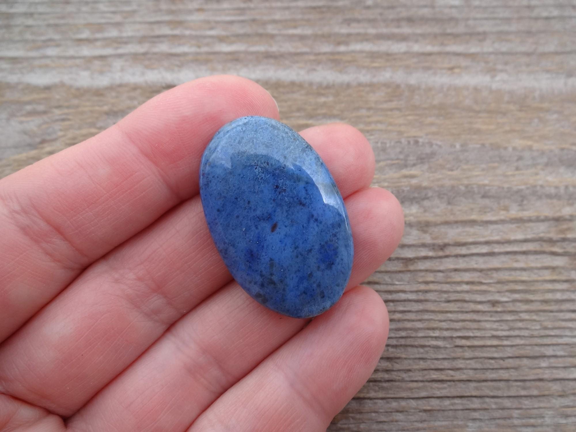 Blue Dumortierite Cabochon 34x22mm
