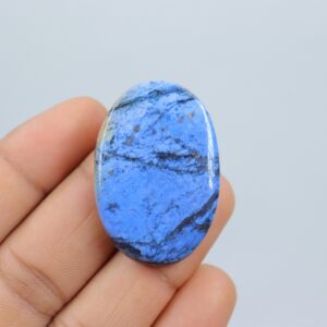 Blue Dumortierite Cabochon, Dumortierite Quartz Crystal, Crystal For Self-discipline, Dumortierite Quartz Loose Gemstone, Pocket Stone