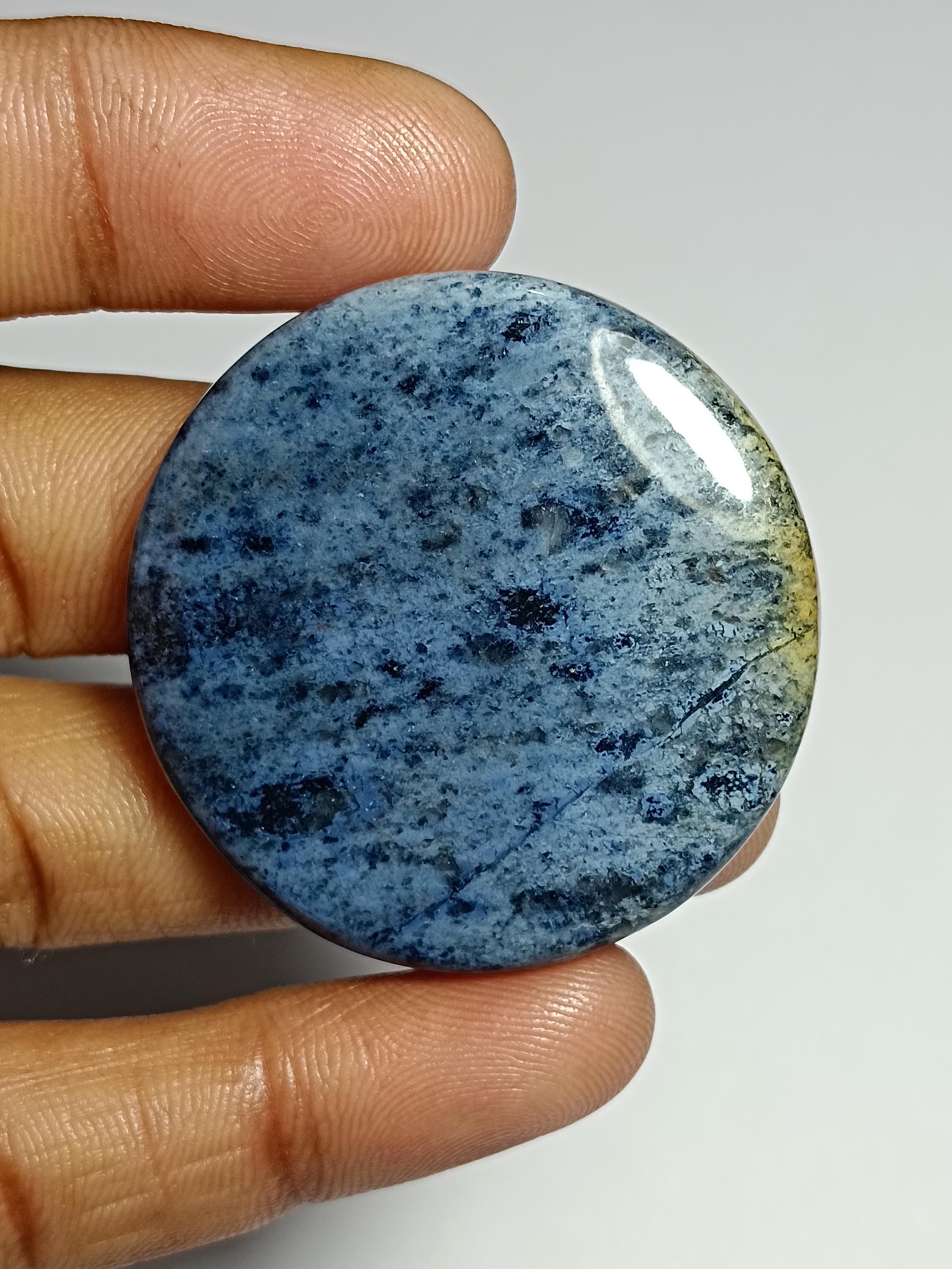 Dumortierite Quartz Cabochon, Gemstone 108cts. 40 X 40 Mm