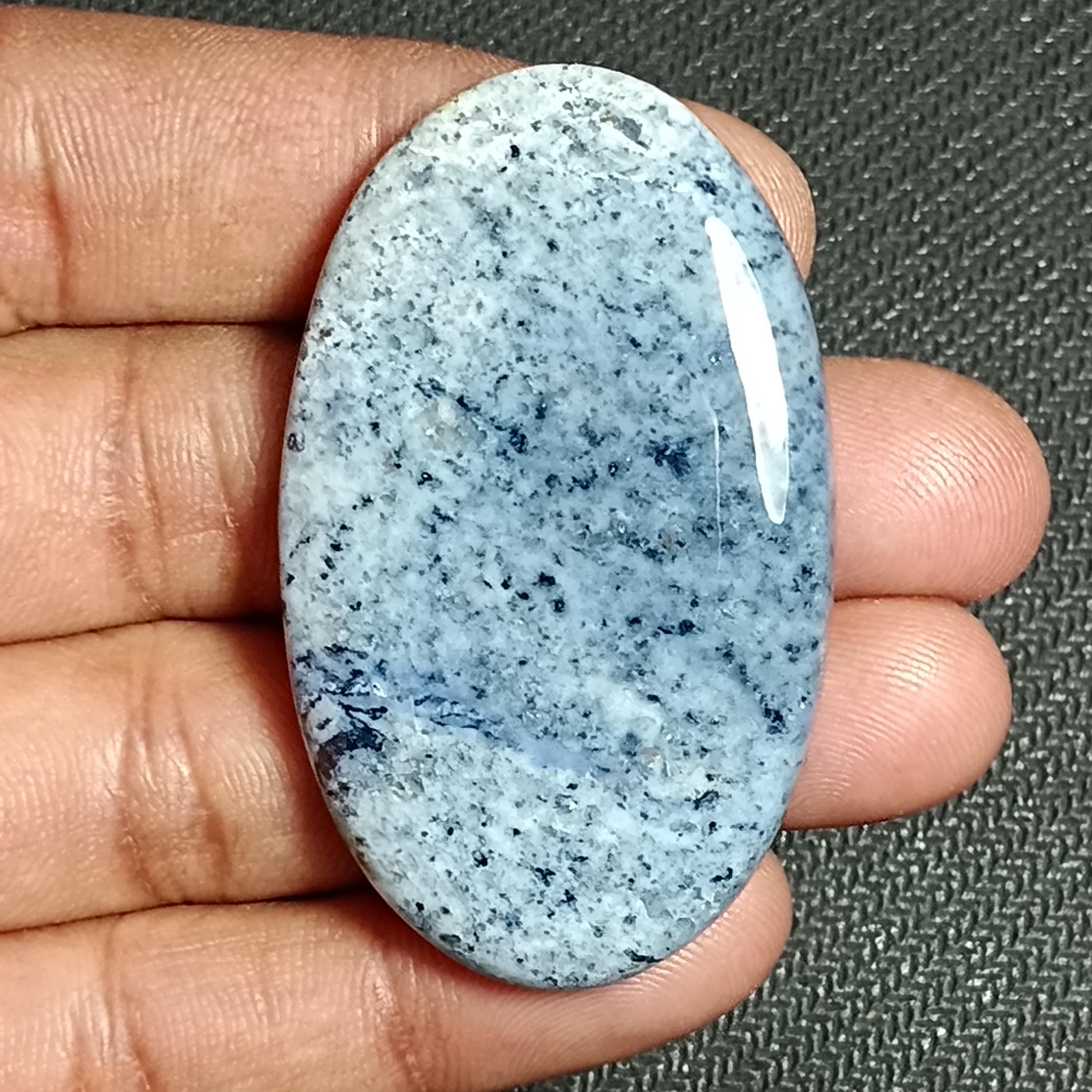 Dumortierite Quartz Cabochon, Gemstone (110cts. 52 X 30 Mm)