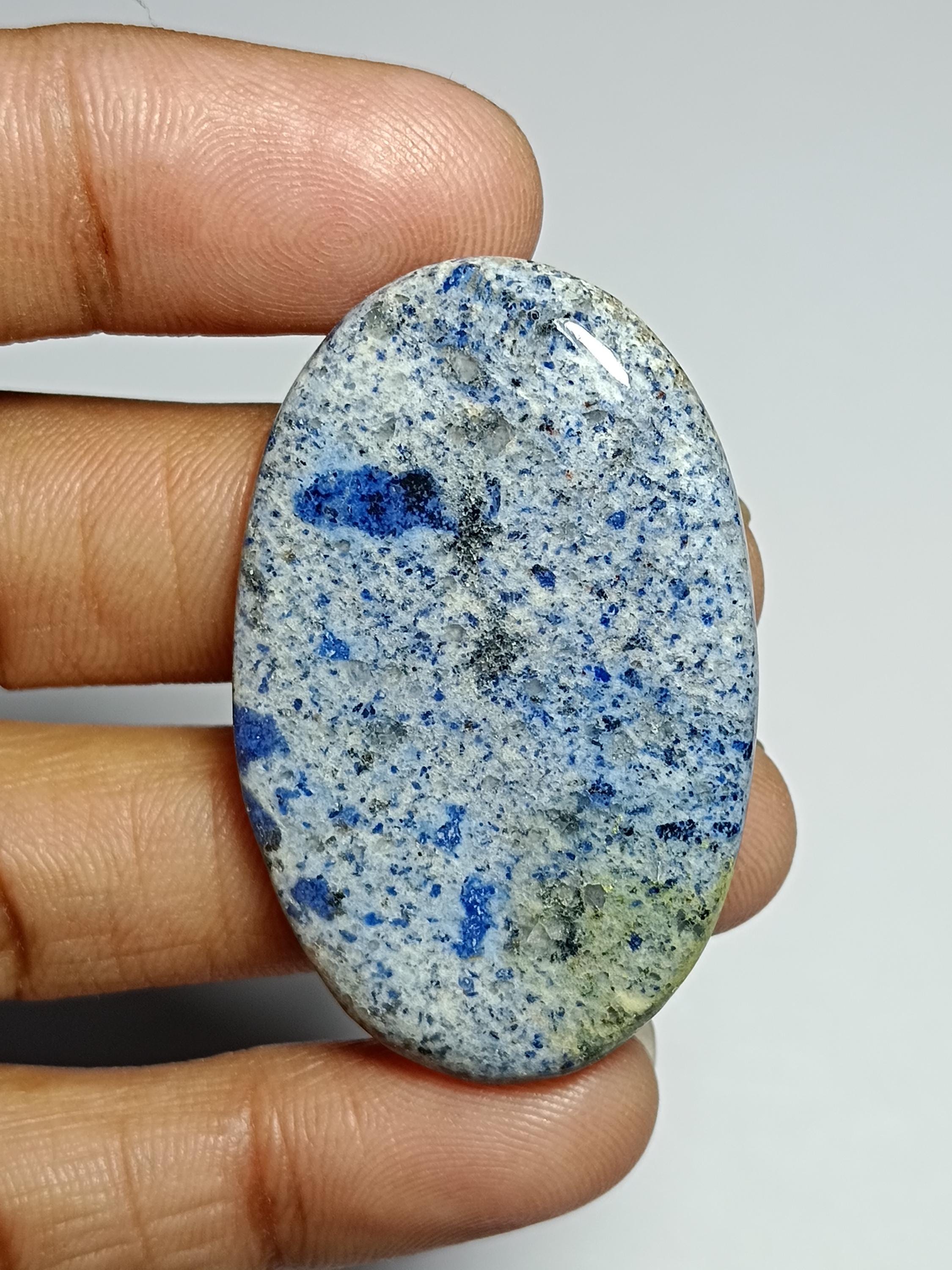 Dumortierite Quartz Cabochon, Gemstone (45 X 29 Mm)