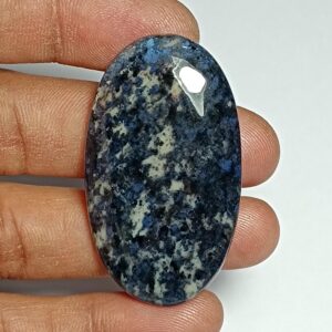 Dumortierite Quartz Cabochon, Gemstone (47 X 27 Mm) Dumortierite Quartz Cabochon, Gemstone (47 X 27 Mm)