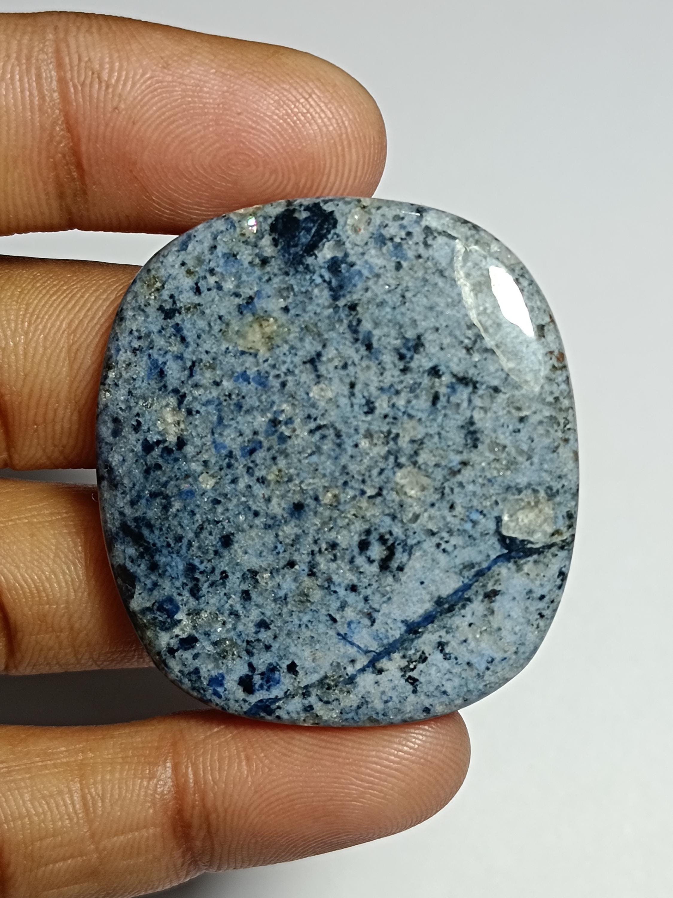 Dumortierite Quartz Cabochon, Gemstone 80cts. 40 X 37 Mm