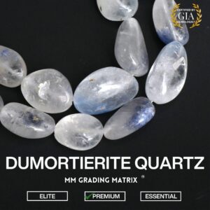 Dumortierite Quartz Smooth Nugget Beads, Gemstone Beads For Jewelry Making, Dumortierite Quartz Plain Tumble Shape Beads Strand 18 Inches