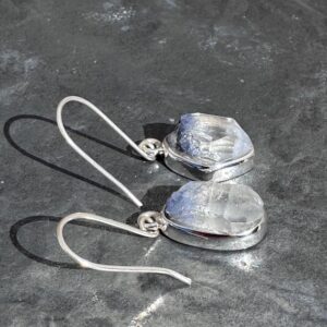 Dumortierite earring - rare dumortierite earring - Dumortierite quartz earring