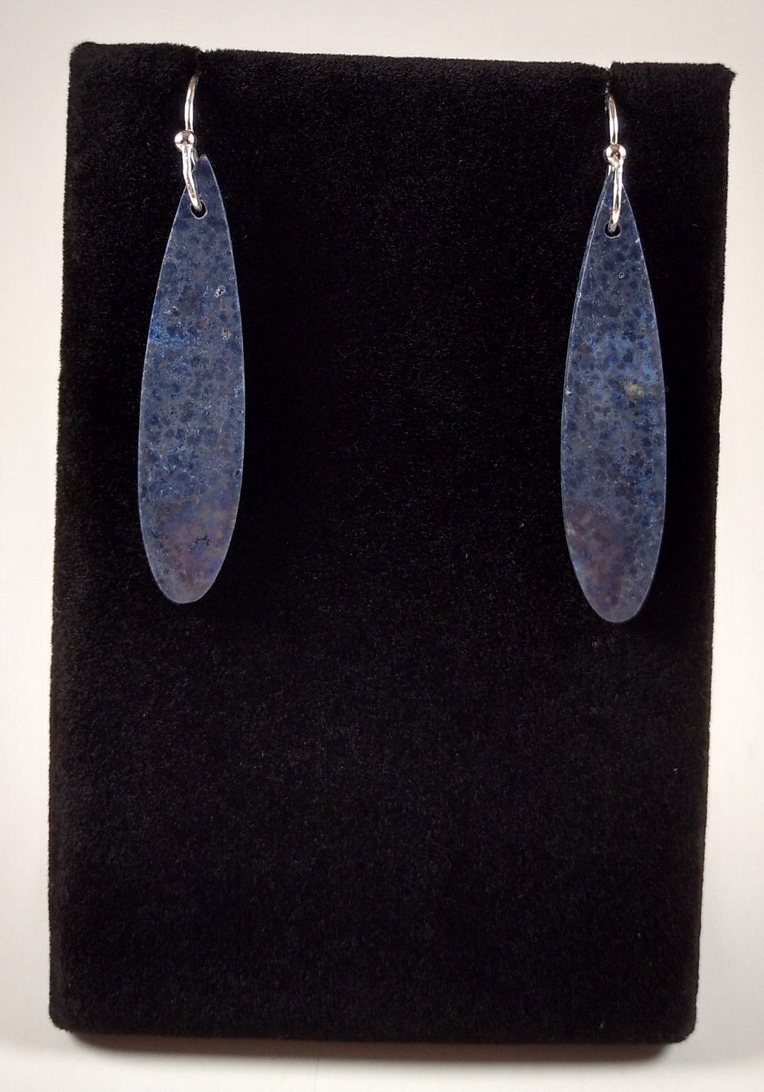 Dumortierite And Sterling Silver Earrings Handmade By Chris Hay Dumortierite And Sterling Silver Earrings Handmade By Chris Hay