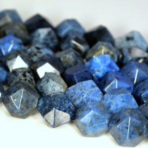 6MM South Africa Dumortierite Beads Star Cut Faceted Grade AA Genuine Natural Gemstone Beads 14.5" BULK LOT 1,3,5,10 and 50 (80006138-M26)