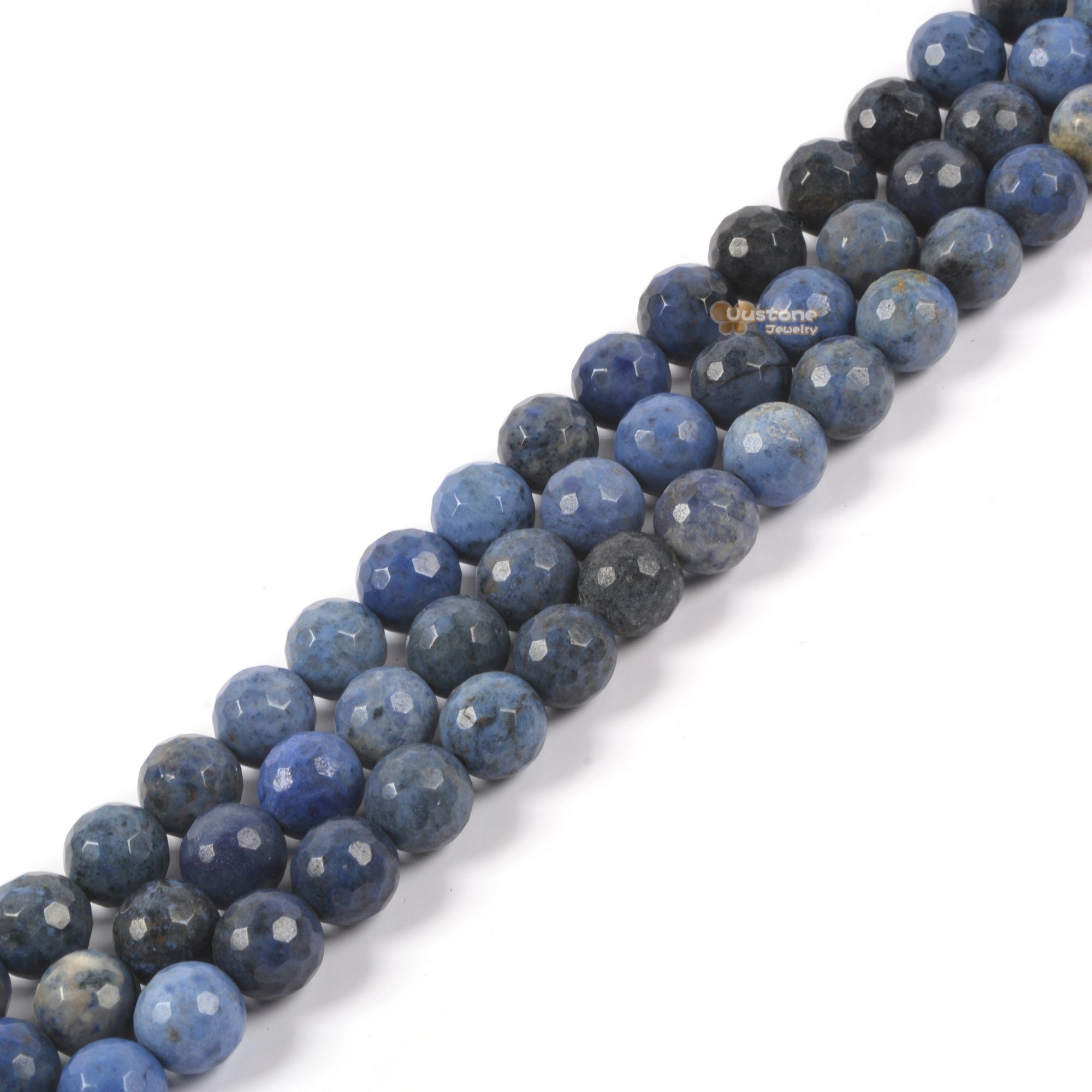 8mm Faceted Blue Dumortierite Round Ball Loose Beads Gemstone Bead Jewelry Making Handmade Strand 8mm Faceted Blue Dumortierite Round Ball Loose Beads Gemstone Bead Jewelry Making Handmade Strand