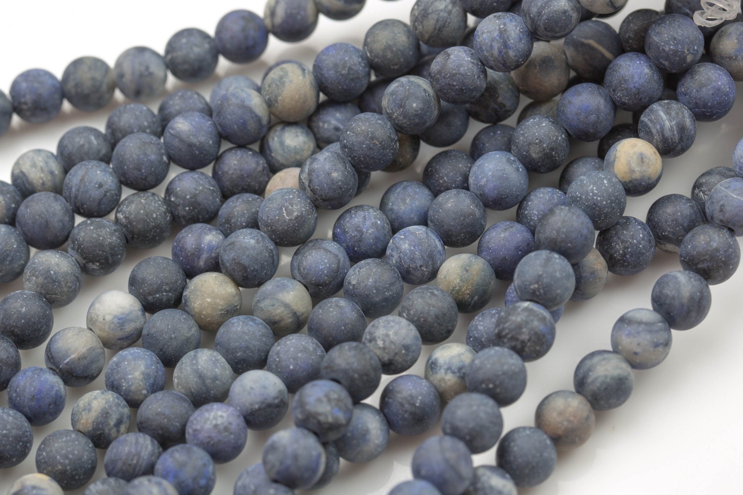 Large-hole Beads!!! 8mm Or 10mm . 2mm Hole. 7-8" Strands. Matt-finished Dumortierite Big Hole Beads Large-hole Beads!!! 8mm Or 10mm . 2mm Hole. 7-8" Strands. Matt-finished Dumortierite Big Hole Beads
