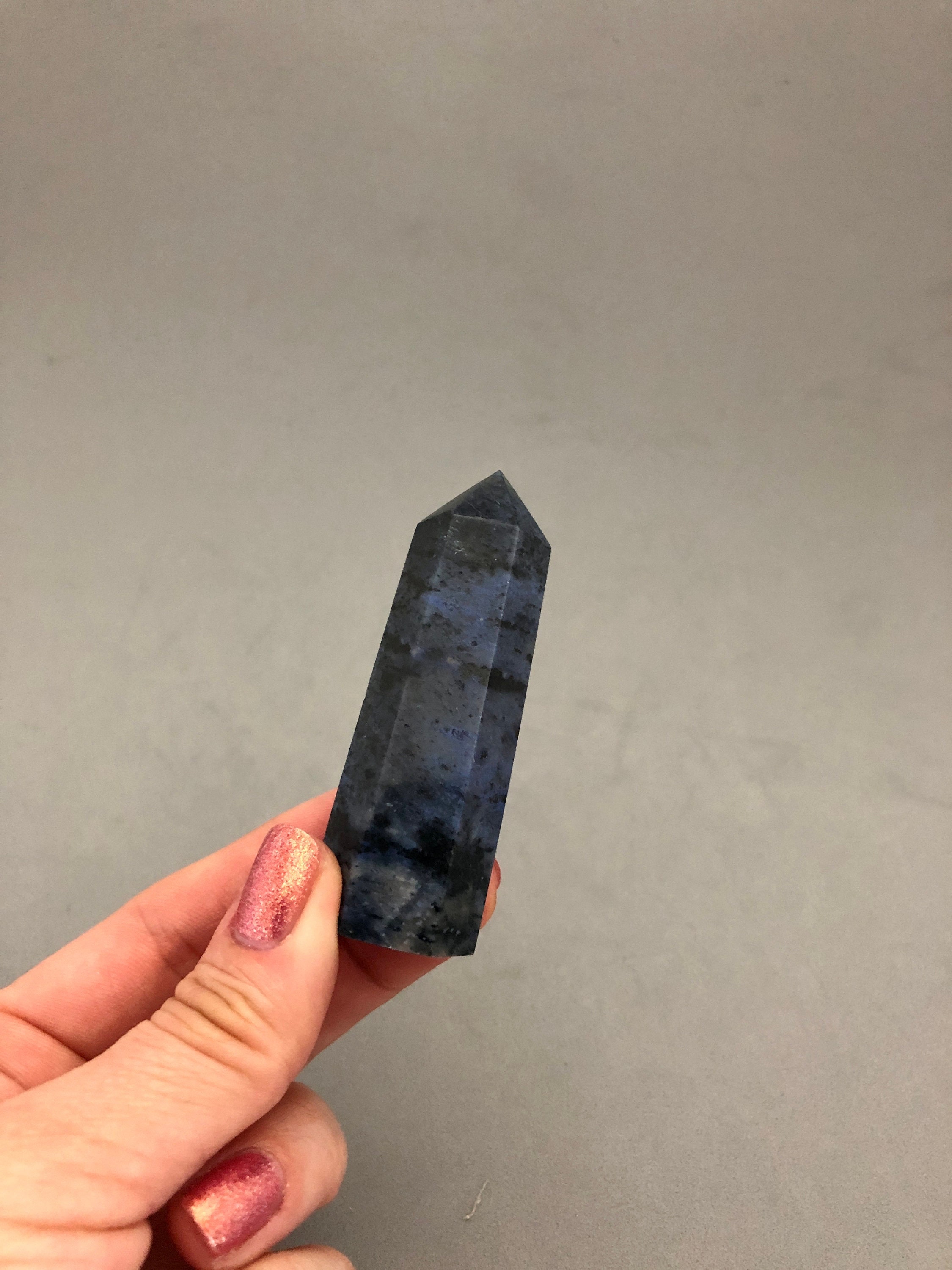 Blue Dumortierite Point Crystal Stone Third Eye Chakra Throat Crystal Psychic Development Dumortierite Stone Crystal Magic Witch Altar Stone Blue Dumortierite Point Crystal Stone Third Eye Chakra Throat Crystal Psychic Development Dumortierite Stone Crystal Magic Witch Altar Stone