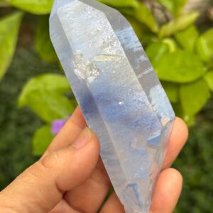 Double Terminated Blue Dumortierite Included In Quartz Alien Crystal/blue Rutile Needle Included/crystal Collection-162 G