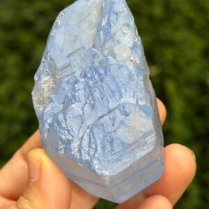 Rare Dumortierite Included in Double Terminated Alien Quartz Crystal/Blue Rutile Needle Included/Crystal Collection-129 g Rare Dumortierite Included in Double Terminated Alien Quartz Crystal/Blue Rutile Needle Included/Crystal Collection-129 g