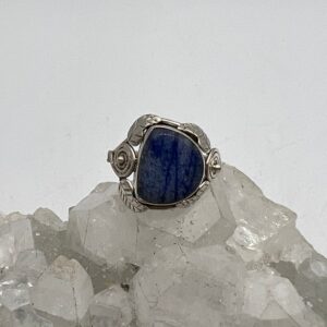 Dumortierite Quartz Ring, Size 7 1/2 Dumortierite Quartz Ring, Size 7 1/2