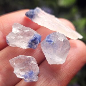 Raw Dumortierite In Quartz, Fibrous Dumortierite Specimen Raw Dumortierite In Quartz, Fibrous Dumortierite Specimen