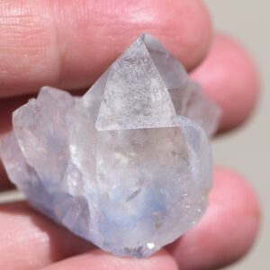 Rare Dumortierite Quartz Cluster