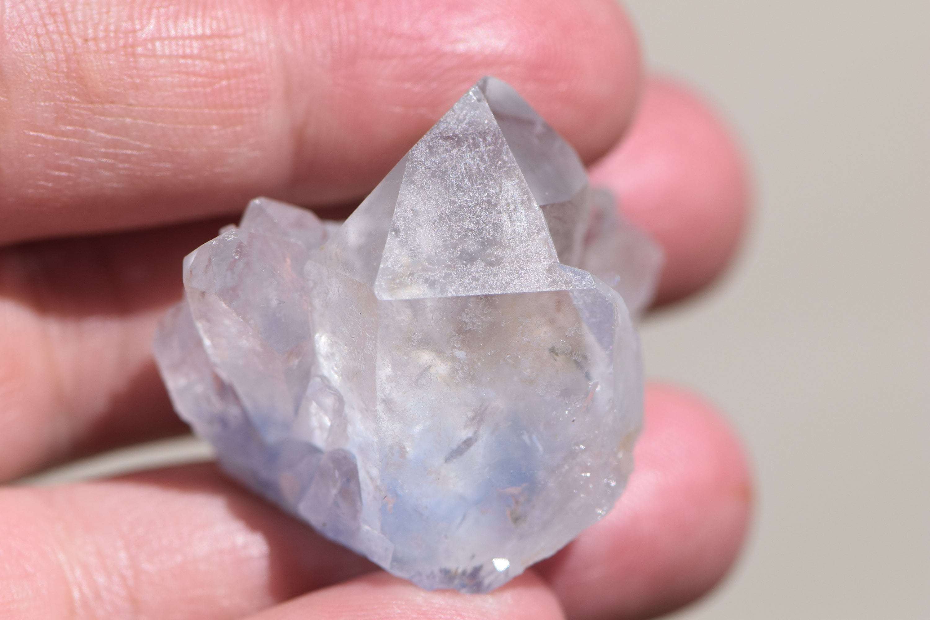Rare Dumortierite Quartz Cluster Rare Dumortierite Quartz Cluster