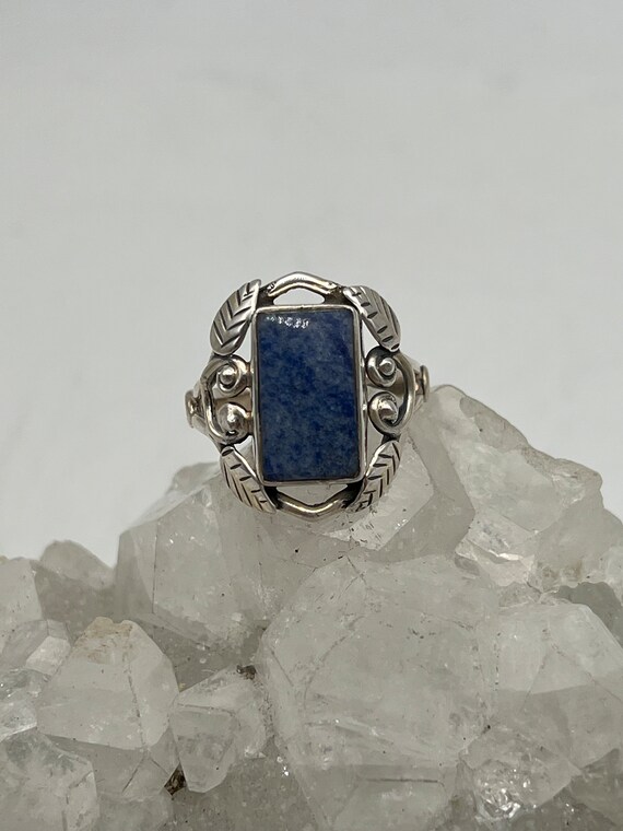 Dumortierite Quartz Ring, Size 8