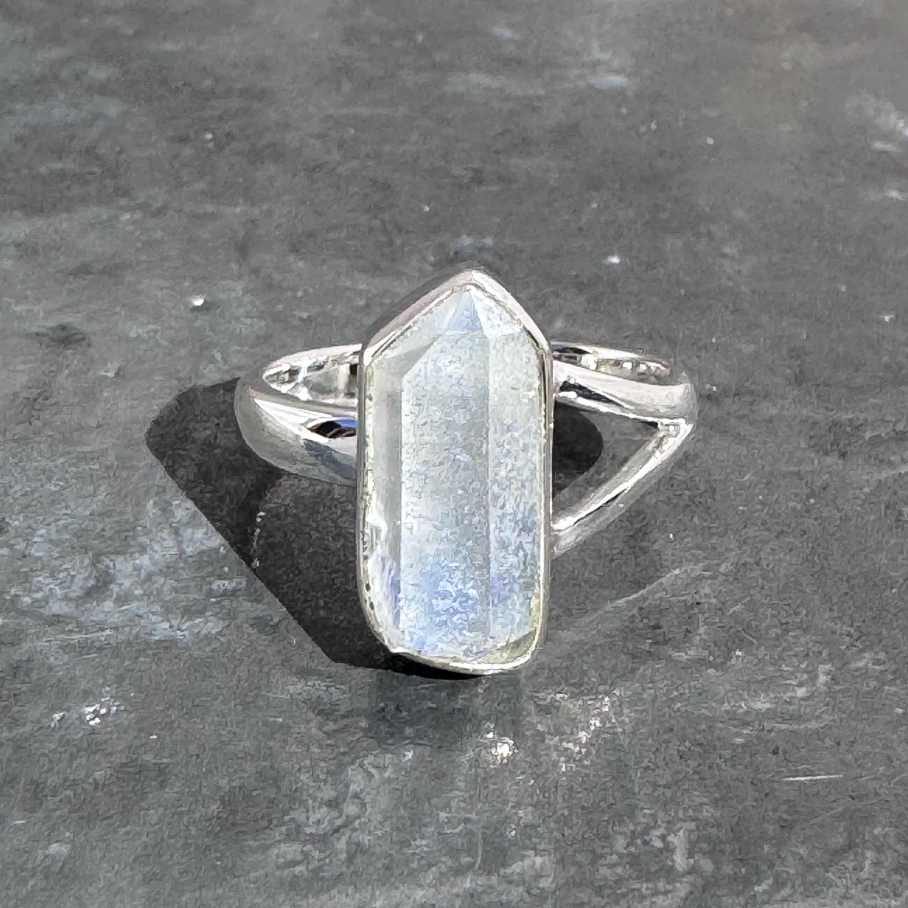 Dumortierite Ring - Raw Dumortierite Ring - Dumortierite Quartz Ring Size Uk - Q1/2, Us - 8 1/2, Eu - 58 Dumortierite Ring - Raw Dumortierite Ring - Dumortierite Quartz Ring Size Uk - Q1/2, Us - 8 1/2, Eu - 58