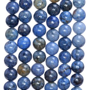4mm South Africa Dumortierite Dark Blue Gemstone Blue Round Loose Beads 15 inch Full Strand (80005894-M31)
