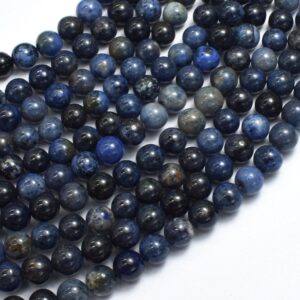 Dumortierite, 6mm (6.5mm) Round Beads, 15 Inch, Approx. 58 beads (203054005)