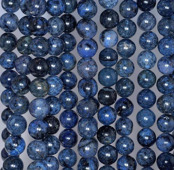 6mm Rare Dark Blue Dumortierite Gemstone Grade Aaa Dark Blue Round 6mm Loose Beads 14.5 Inch Full Strand (80004205-115)